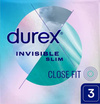 3 Prezerwatywy Supercienkie Durex Invisible Slim Close Fit