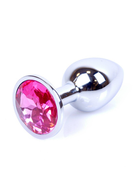 Ozdobny Korek Analny z Różowym Kryształem Diamond Plug Pink