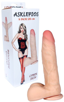 Wyginany Członek Dildo Cyber Skin - LoveClonex Asklepios 8"