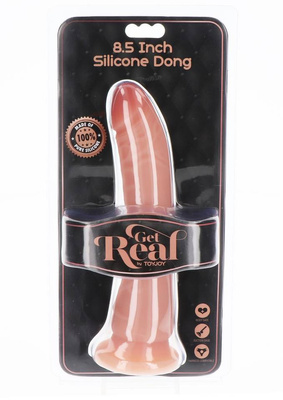 Długie Cieliste Dildo Z Przyssawką - Silicone Dong 8.5" 21,5cm