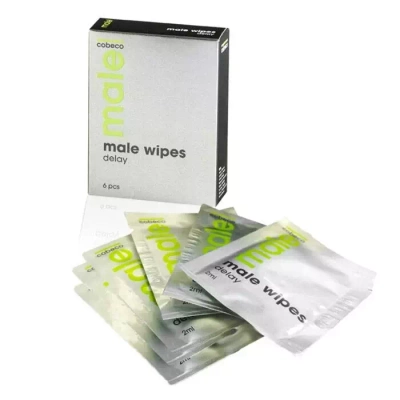 Chusteczki Opóźniające Wytrysk - Male Wipes Delay 6 x 2,5 ml