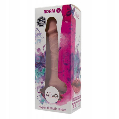 Realistyczny Naturalny Penis - Małe Silikonowe Dildo Alive Adam S