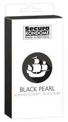 3 Czarne Prezerwatywy Secura Dark Desire Black Pearl