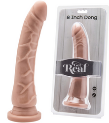 Bardzo Długi Penis Z Przyssawką - Get Real 8 Inch Dong 22cm!