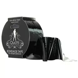 Czarna Tasiemka do Związywania - Bondage Tape Black 20m