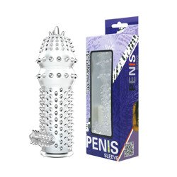 Najeżona Nasadka na Penisa z Języczkiem - Penis Sleeve