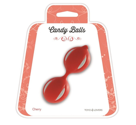 Plastikowe Kule Gejszy Candy Balls Cherry Red