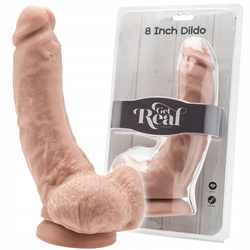Realistyczne Dildo Wielkie Jądra - Get Real 8" 21,3cm