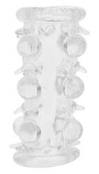 Żelowa Stymulująca Nakładka na Penisa - Lust Cluster Bead Sleeve Clear