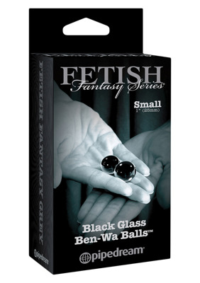 Czarne Szklane Kule Gejszy - Fetish Black Ben-Wa Balls