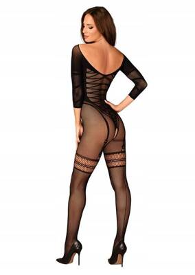 Czarny Bodystocking G329 Obsessive