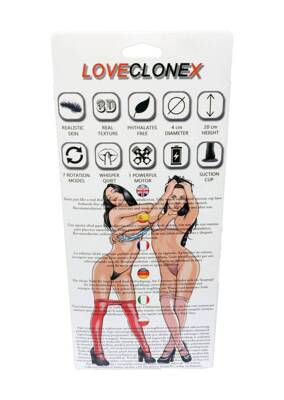 Dildo Rotacyjne z CyberSkóry - LoveClonex Hefajstos 7"