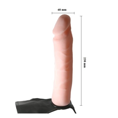 Długi Damski Strap-On Penis z Kręgosłupem - Ultra Passionate Harness