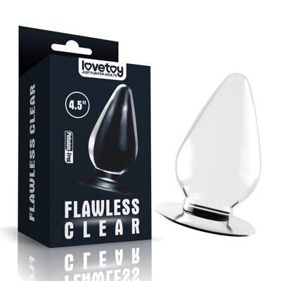 Duża Wtyczka Analna Przezroczysta - Flawless Clear Anal Plug 4.5''