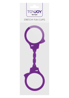 Elastyczne Silikonowe Kajdanki na Ręce - Stretchy Fun Cuffs Purple