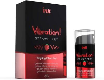 INTT WIBRATOR W PŁYNIE o Smaku Truskawki - 15ml Liquid Vibrator 