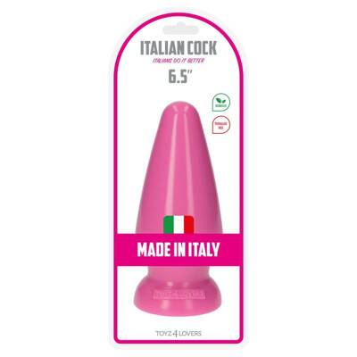 KOREK ANALNY Plug - Italian Cock 6,5" Pink