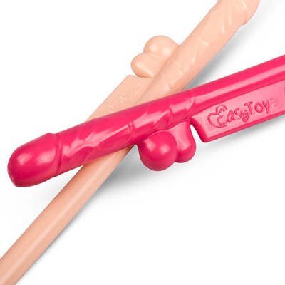 Kolorowe Słomki do Napojów Penisy - Easy Toys Penis Straws