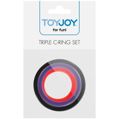 Komplet Trzech Ringów Erekcyjnych - Triple C-Ring Set