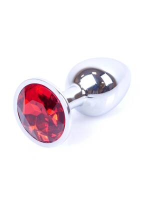 Korek Analny z Czerwonym Kryształkiem Diamond Plug Red