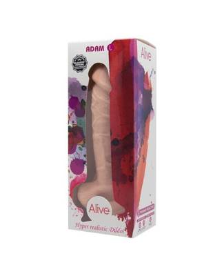 Naturalny Realistyczny Penis - Duże Silikonowe Dildo Alive Adam L