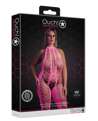 Neonowy Bodystocking Ouch! 835 Pink