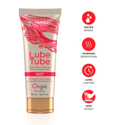 ORGIE Lubrykant Lube Tube Hot Rozgrzewający Żel Na Bazie Wody 150ml