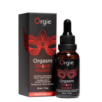 Orgie KROPLE Orgasm Drops Kissable PODNIECENIE  30 ml