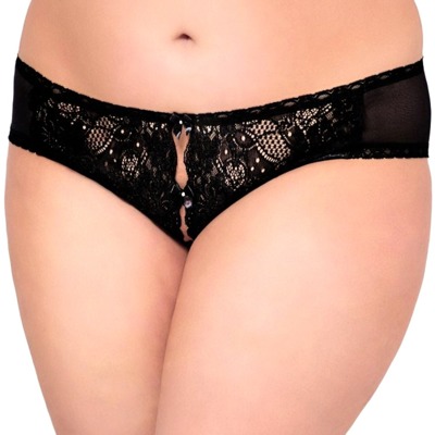 Ozdobne Figi Damskie Otwarte SoftLine Plus Size 2469