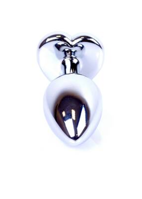 Ozdobny Korek Analny Serce z Czarnym Kryształem Diamond Plug Heart Black