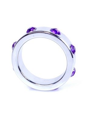 Pierścień Erekcyjny na Penisa - Purple Diamonds Large