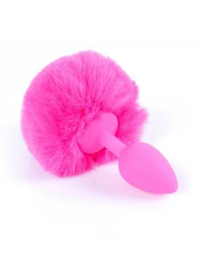 Plug - Jewellery Silicon - Bunny Tail Pink