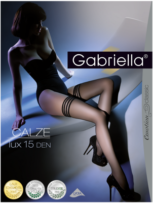 Pończochy Samonośne Calze Lux 20 den - Gabriella 202