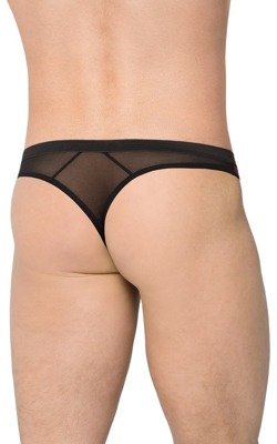 Prześwitujące Kwieciste Stringi Męskie Soft Line 4523