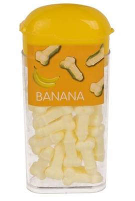 Pudrowe Cukierki Peniski Bananowe - Candy Willies