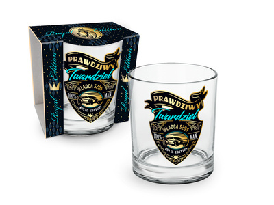 ROYAL EDITION - Szklanka do Whisky 270ml - Prawdziwy Twardziel