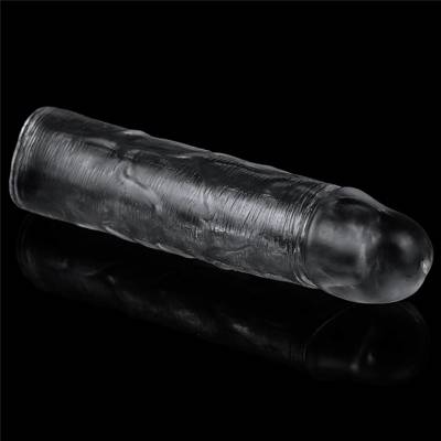 Realistyczna Teksturowana Nakładka na Penisa - Flawless Clear Penis Sleeve + 1"