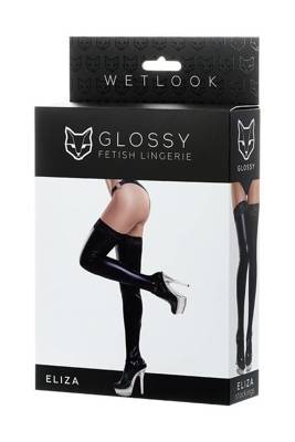 Seksowne Pończochy Wet Look - Glossy Eliza Stockings