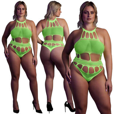 Sexy Niesamowiete Neonowe Body Ouch! 832 Green NEON