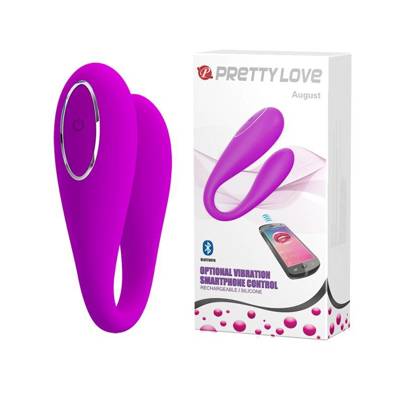 Silikonowy Wibrator dla Pary - Pretty Love August Bluetooth