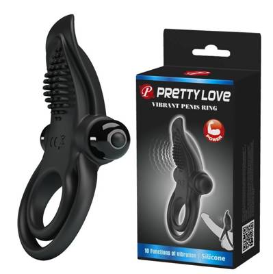 Silikonowy Wibrujący Ring Na Penisa i Jądra - Pretty Love Vibrant Penis Ring