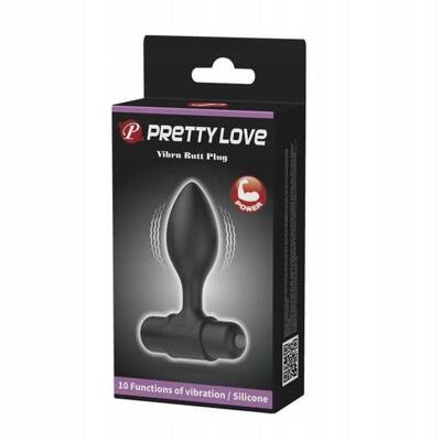 Super Korek Analny Vibra Butt Plug Pretty Love