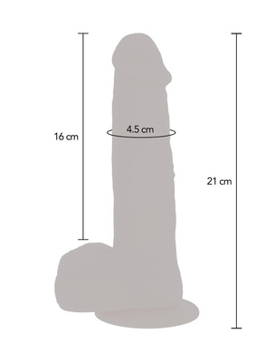 Super Silikonowe Dildo Z Rotacją i Wibracją 21,5cm