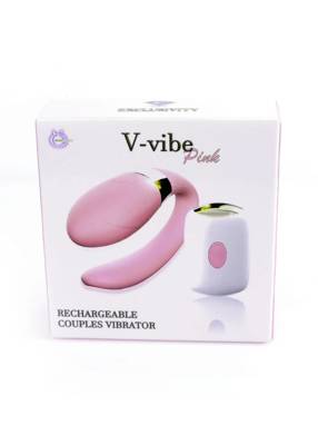 Wibrator Typu Podkówka dla Obojga Partnerów - V-vibe Pink Boss Series