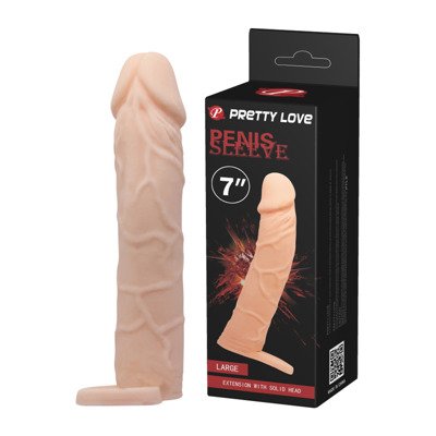 Żelowa Przedłużka Penisa - Pretty Love Penis Sleeve 7"