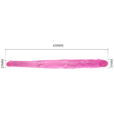 Żelowe Dildo Podwójne - Dwustronny Penis Double Dones 42cm