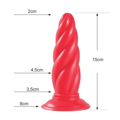 Żelowy Korek Analny Świder - Xtra 6'' 15 cm