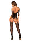 Czarny Bodystocking G333 Obsessive