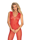 Czerwony Bodystocking - Obsessive N112