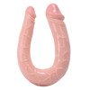 Dildo Dwustronne Podkowa z Żelu - Penis Real Rapture U-Shaped 6"